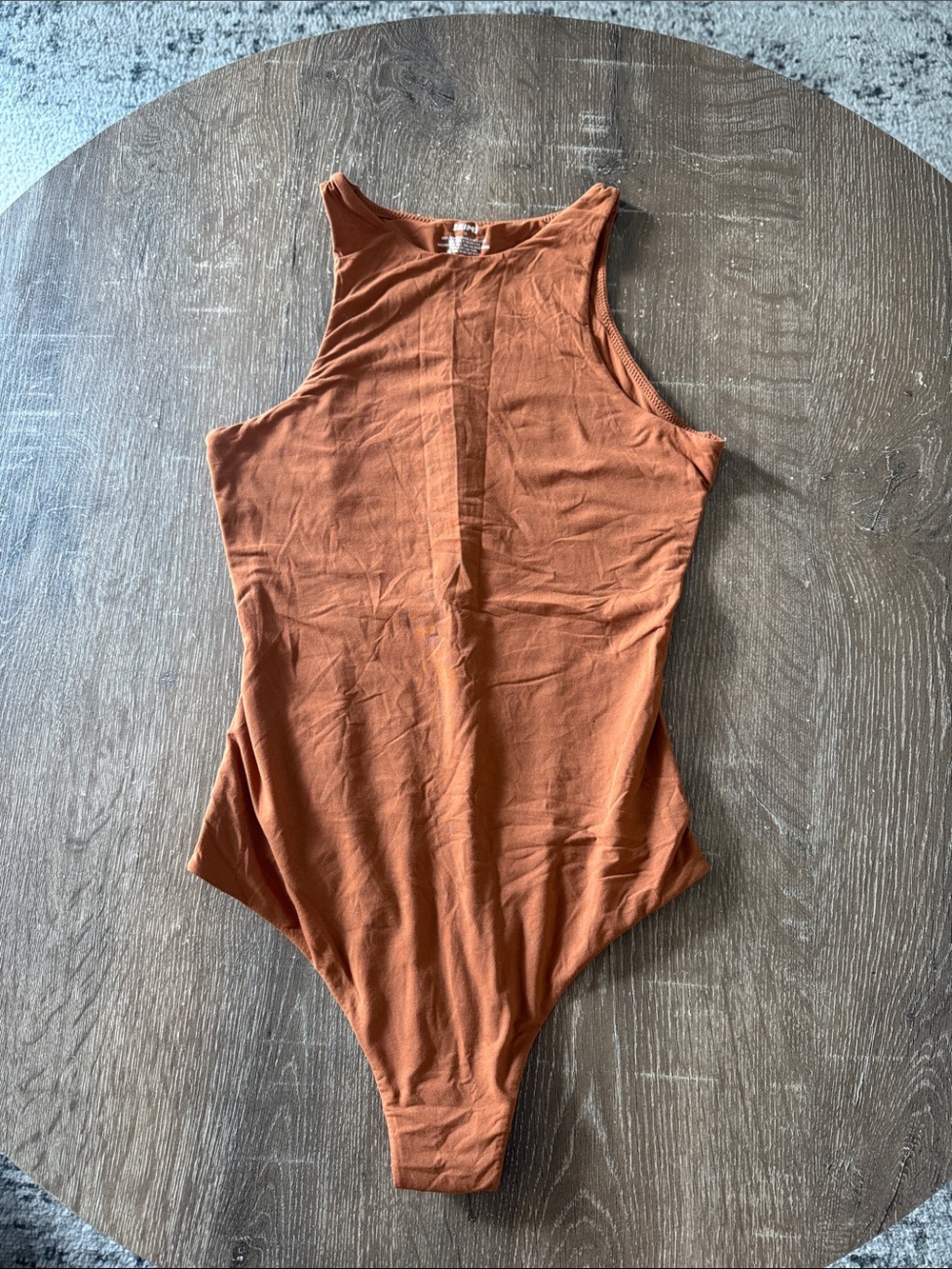 SKIMS High-Neck, Thong Bodysuit, Size XS